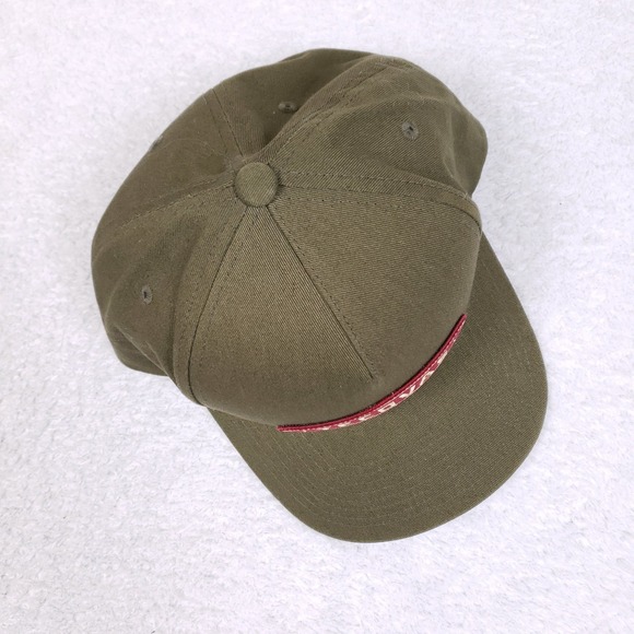 Tecovas Snapback Hat OSFA Embroidered Logo Patch Olive Green Western Gorpcore - Picture 5 of 11
